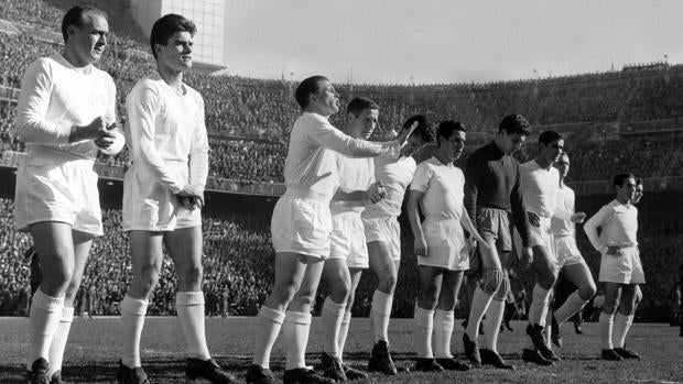Imagen del equipo titular del Real Madrid en 1959